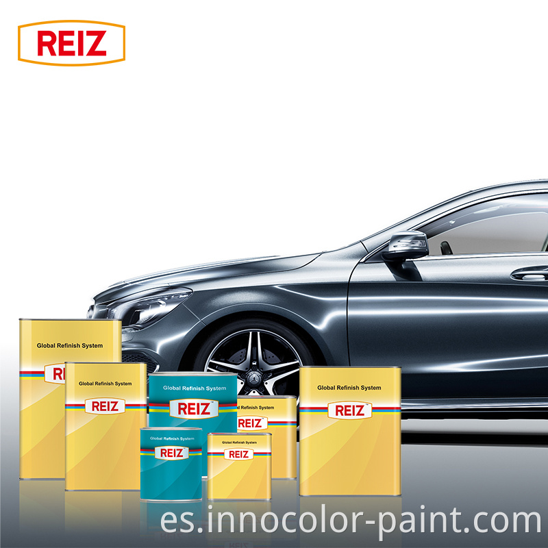 Pintura automotriz Reiz buena brillo alto sólido 2k capa transparente reparación de reparación de automóvil de secado súper rápido pintura automática